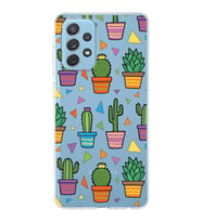 PrintiFy Samsung Galaxy A72 ile Uyumlu 1mm Slim Fit Water Color 4 Baskılı Şeffaf  Kılıf