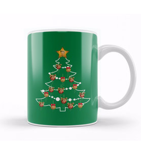 Kim Jong Un Christmas Tree Baubles Kupa Bardak Porselen