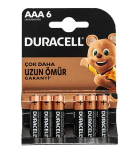 Duracell Basic İnce AAA Kalem Pil 6'lı
