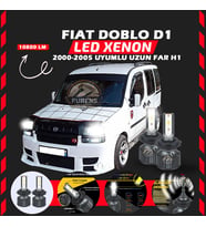 Fiat Doblo D1 2000-2005 Uzun Far Uyumlu Şimşek Etkili Led Xenon Premium Series H1