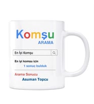Kişiye Özel İsimli Komşu Google Arama Motoru Kupa Bardak