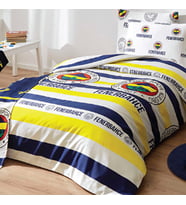Taraftar Lisanslı Nevresim Seti (nevresim+ yastık kılıfı) Tek Kişilik ( 160x220 cm) Yeni Sezon (Lacivert-Sarı)