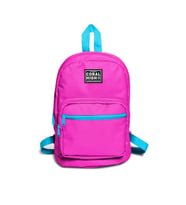 CORAL HIGH 24208 NEON PEMBE ÜÇ BÖLMELİ MİNİ SIRT ÇANTASI