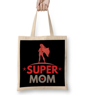 Supermom Süperanne 04 Bez Çanta Uzun Saplı
