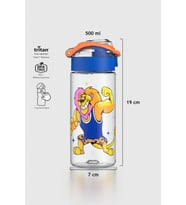 Renga Saga Desenli 500 ml Tritan Çocuk Matara 912014 Pembe (Mavi)