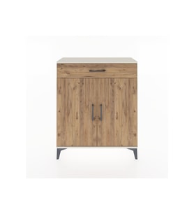 Arges Şifonyer Tek Raflı Tek Çekmeceli 2 Kapaklı 88x30x106 Aytaşı-Çam