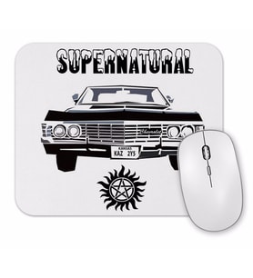 Supernatural Dean Winchester Ruby Castiel Bobby Singer Impala Dizi Mouse Pad