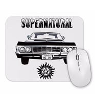 Supernatural Dean Winchester Ruby Castiel Bobby Singer Impala Dizi Mouse Pad