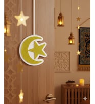 22 x 23,5 cm Strafor Ramazan Ay-Yıldız Duvar ve Dekor Süsü
