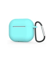 Apple Airpods 3. Nesil Uyumlu Zore Standart Silikon Kılıf (Açık Mavi)