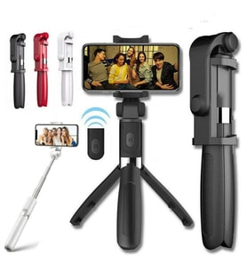 Selfie Stick L01 Bluetooth Kumandalı Selfie Çubuğu Tripod Monopod (5343)