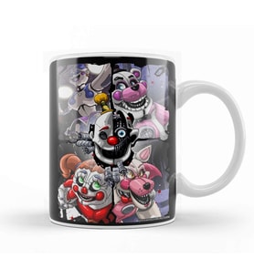 Five Nights At Freddys Fnaf Let's Party Kupa Bardak Porselen