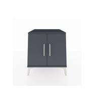 Kronos Komodin 2 Raflı 2 Kapaklı 60x59x64 Antrasit-Antrasit