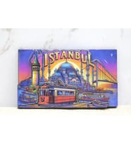 Ahşap İstanbul Temalı Magnet Alk4363