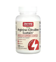 Jarrow Formulas Arginine-Citrulline Sustain,120 Tablets (ÖSG ÖZEL SPORCU GIDALARI) 55.