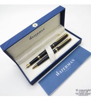 Waterman Hemisphere Mat Siyah GT Dolma Kalem + Tükenmez Kalem Set  İsme Özel Kalem  Hediye Kalem
