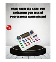 Mey İthalat® Canlı Yayın ve Karaoke İçin Profesyonel Ses Kartı Bluetooth Destekli