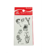 Astronot Tattoo Dövme Sticker (Beyaz)