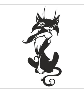 KEDİ FOLYO STİCKER 100cm Uzunluk (Karışık)