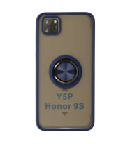 Huawei Y5p Kılıf Montreal Yüzüklü Silikon Kapak - Lacivert