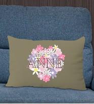 BK Gift Anneler Günü Tasarımlı Premium Kumaş Haki Dikdörtgen Kırlent Yastık, Anneler Günü Hediyesi, Ev Dekorasyonu-3