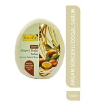 Doğal Peeling Etkili Yumuşatıcı Natural Argan Yağlı Süngerli Sabun 150 gr