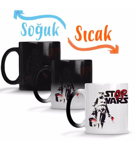 Star Wars Stop Wars Sihirli Kupa Bardak Porselen