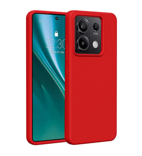 Xiaomi Redmi Note 13 Pro 4g Kılıf First Silikon - Kırmızı
