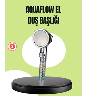 Basınçlı El Duşu Başlığı - Döner Pervaneli, Göz Kamaştıran Yağmur Etkisi