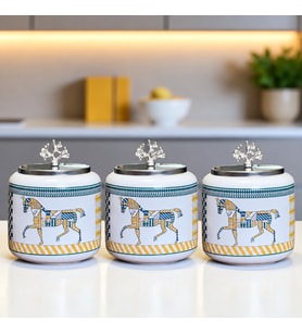 Büyük Boy Kahve Köşesi Seti Oval Baharatlık 1400 ml (Çay,Kahve,Şeker) Turuncu Herm At GÜMÜŞ