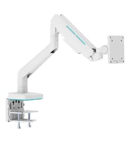 Brateck 17-49 inç Uyumlu RGB Amortisörlü Beyaz Monitör Kolu (LDT85-C012L)