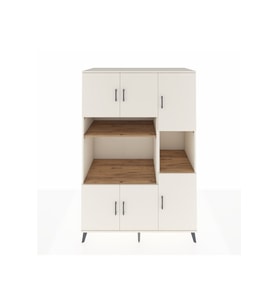Kronos Dolap 9 Raflı 6 Kapaklı 132x59x195 Aytaşı-Aytaşı/Çam