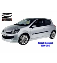 Renault Clio 3 hb Mugen Cam Rüzgarlığı 2006-2012 arası 4'lü Sunplex (Beyaz)