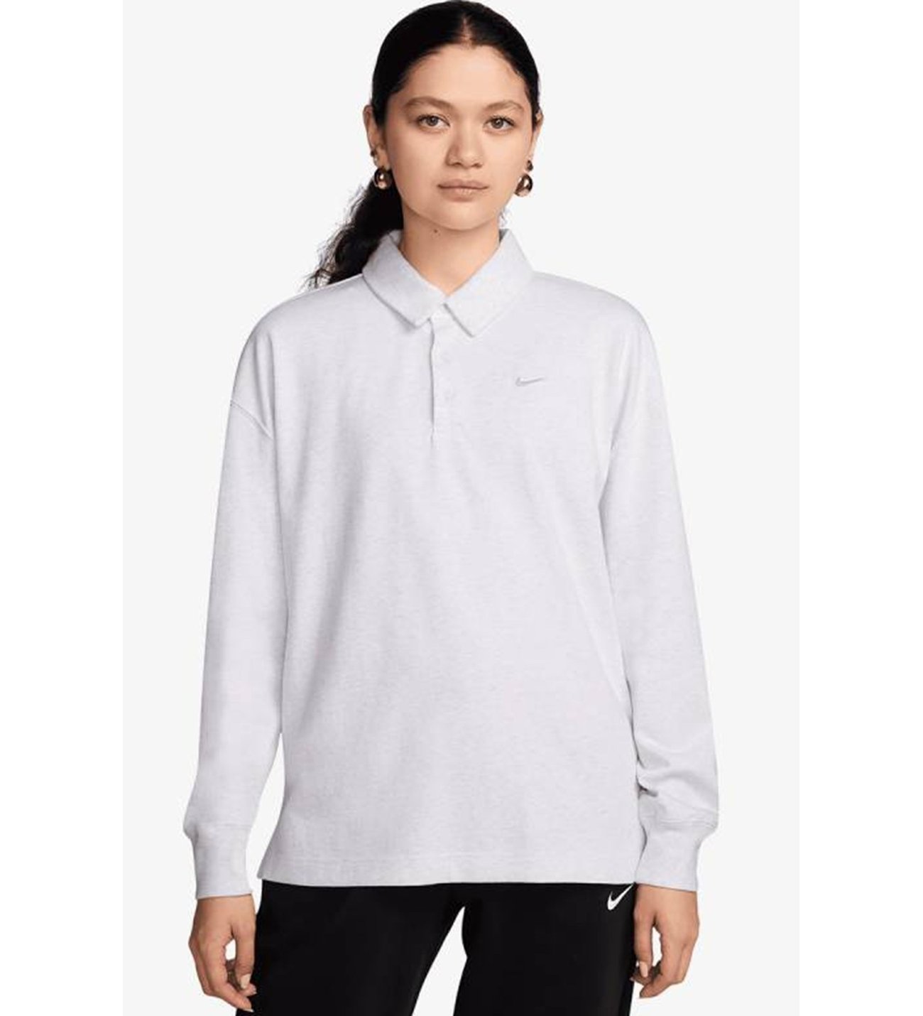 Nike Essential Oversized LS Polo Women's Sweatshirt Kadın Oversize