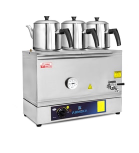 Armeka Platin 40 L Pleytsiz Çay Kazanı Kahveci Kazanı Kahve Ve Çay Ocağı Inox Sanayi Tipi