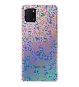 Samsung Galaxy Note10 Lite Hello Kitty Tasarımlı Şeffaf Silikon Kılıf