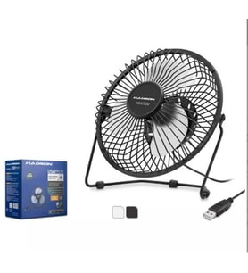 HADRON HDX7252 USB Metal Vantilatör 18 cm Siyah Beyaz