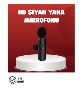 Mey İthalat® 2’li Kablosuz Yaka Mikrofonu iPhone İçin Profesyonel Video Ses