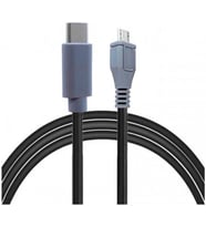 Type-C to Mikro USB Kablosu, USB Tip C - Mikro USB OTG Kablosu Erkek - Erkek Şarj Veri İletimi, 1 Metre Kablo (ZR797-1m Kablo)