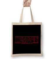 Dragon Ball Z Stranger Things Text Bez Çanta Uzun Saplı