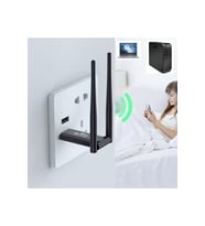 Wifi Repeater Kablosuz Sinyal Güçlendirici Access Point 300mbps (Siyah)