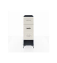 Kronos Dolap 3 Çekmeceli 44x59x134 Antrasit-Aytaşı