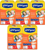 Canped Emici Külot Hasta Yetişkin Bezi L - Büyük - Large 120 Adet (5PK*24)