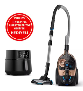Philips XB7151/07 Marathon Torbasız Süpürge + HD9285/96 Fritöz Hediyeli
