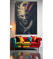 YARATIK YARATIK V1 Ev Duvar Salon Güzellik Salonu Ofis Dükkan Dekarasyon Kanvas Tablo (Çok Renkli)
