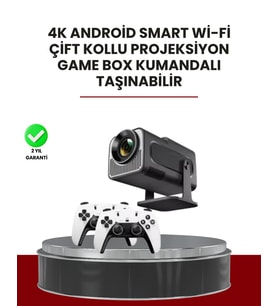 Northcity Taşınabilir Full HD Projektör 1080P Android 11 & 4500+ Retro Oyun