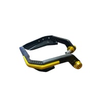 Motosiklet Manet Karbon Desen Rüzgar Koruma Gold Sarı Supermoto