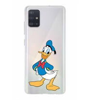 Samsung Galaxy A51  Kapak Donald Duck Tasarımlı Şeffaf Silikon Kılıf