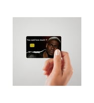 Kevin Hart şaşkın yüz ifadesi mizahi Kredi Kartı Kaplama & Sticker