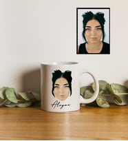 Kişiye Özel Kafa Fotoğraflı İsimli Kupa Bardak